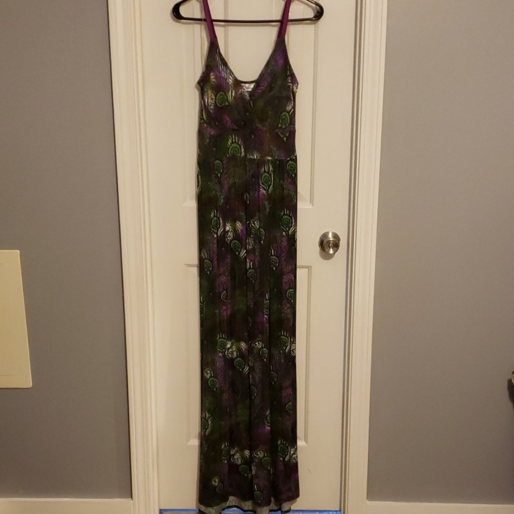 Peacock Pattern Maxi